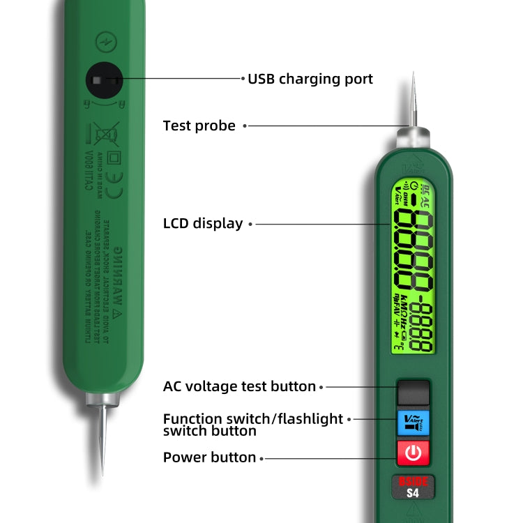 BSIDE S4 AC Voltage Induction Charging Smart Pen(Extra Sharp Nib) - free shipping - PMC TechLife - Order now!