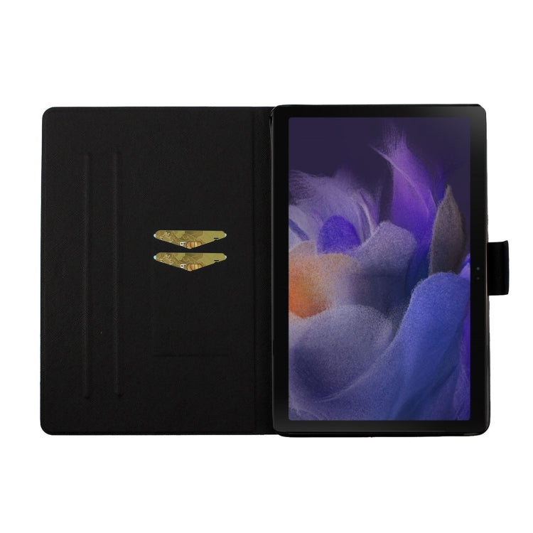 For Samsung Galaxy Tab A9 Flower Pattern Horizontal Flip PU Tablet Case with Sleep / Wake-up Function(Pink Flower) - free shipping - PMC TechLife - Order now!