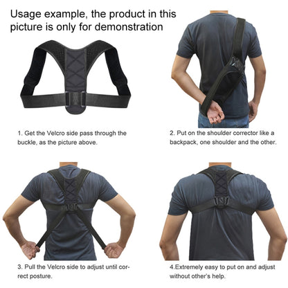 Anti-kyphosis Correction Belt Invisible Artifact For Sitting Posture, Style: Correction Belt + Shoulder Strap, Size:XL - Corrector by PMC Jewellery | Online Shopping South Africa | PMC Jewellery