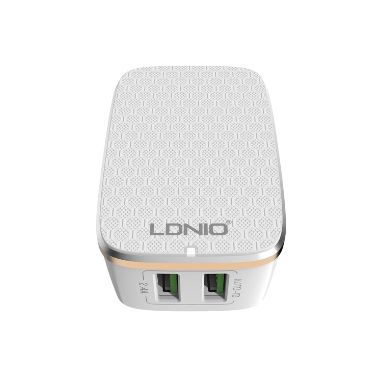 LDNIO A2204 2 in 1 12W Dual USB Interface Travel Charger Mobile Phone Charger with Type-C / USB-C Data Cable, US Plug - free shipping - PMC TechLife - Order now!