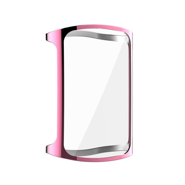 For Fitbit Charge 6 / 5 Full Coverage TPU Electroplated Watch Protective Case(Pink) - Watch Cases by PMC TechLife | Online Shopping South Africa | PMC TechLife