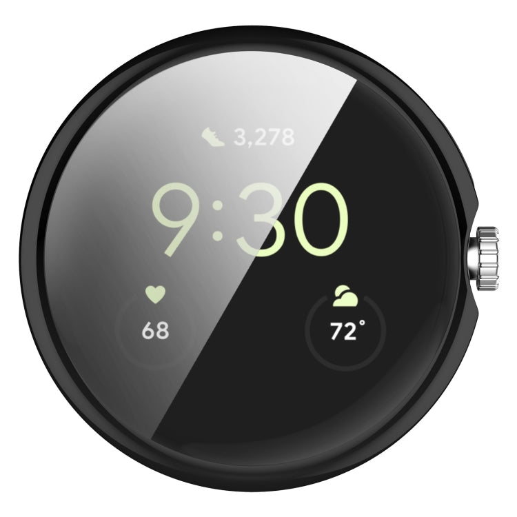 For Google Pixel Watch 2 Full Coverage TPU Electroplated Watch Protective Case(Black) - Watch Cases by PMC TechLife | Online Shopping South Africa | PMC TechLife