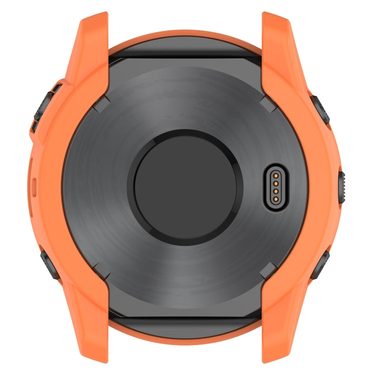 For Garmin Tactix 7 Amoled Armor Hollow TPU Watch Protective Case(Orange) - Watch Cases by PMC Jewellery | Online Shopping South Africa | PMC Jewellery