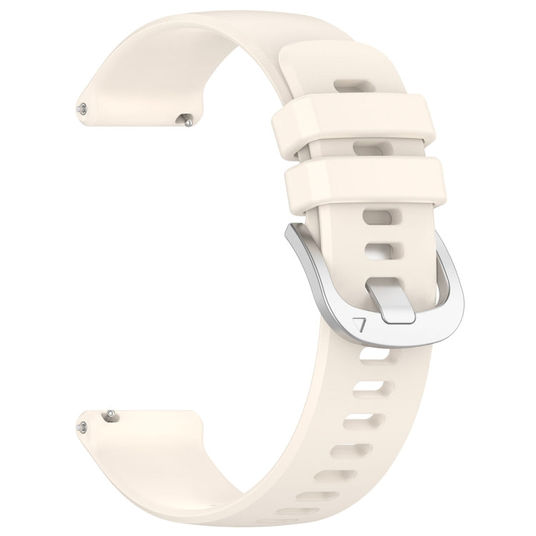 For Garmin Venu 3 Liquid Glossy Silver Buckle Silicone Watch Band(Starlight Color) - Watch Bands by PMC TechLife | Online Shopping South Africa | PMC TechLife