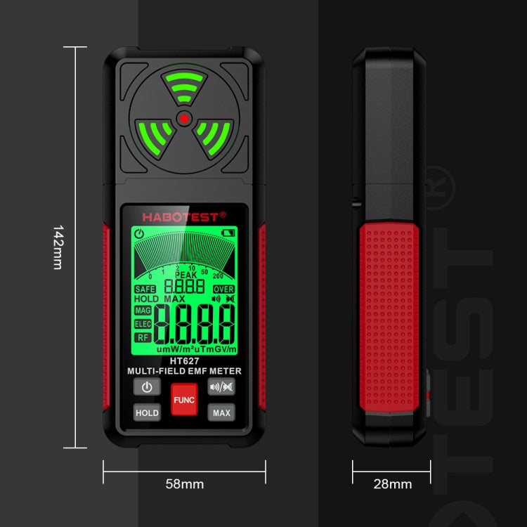 HABOTEST HT627 Electromagnetic Radiation Detector - free shipping - PMC TechLife - Order now!