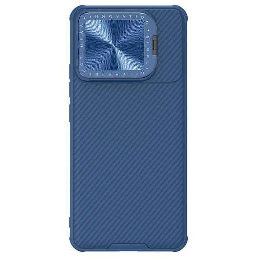 For Xiaomi Redmi K70/K70 Pro NILLKIN Black Mirror Prop CD Texture Mirror Phone Case(Blue) - K70 Pro Cases by NILLKIN | Online Shopping South Africa | PMC Jewellery | Buy Now Pay Later Mobicred