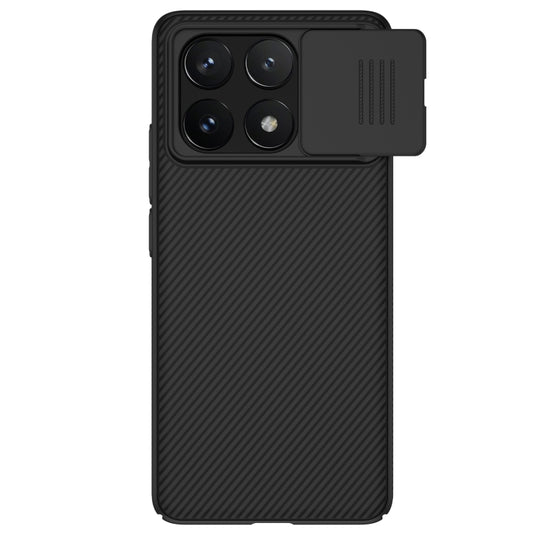 For Xiaomi Redmi K70E / Poco X6 Pro 5G NILLKIN Black Mirror Series Camshield PC Phone Case(Black) - K70E Cases by NILLKIN | Online Shopping South Africa | PMC Jewellery | Buy Now Pay Later Mobicred