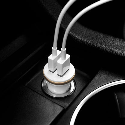 IVON CC26 5V 2.1A Dual USB Port Mini Car Charger - Car Charger by PMC Jewellery | Online Shopping South Africa | PMC Jewellery