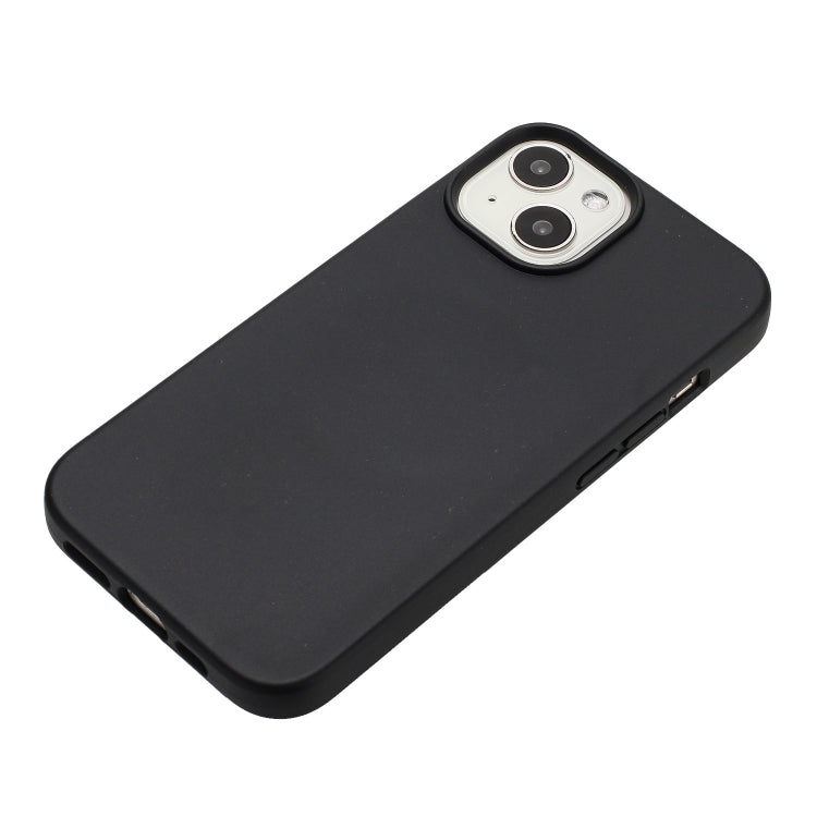 For iPhone 14 Wheat MagSafe Magnetic Straw Material + TPU Phone Case(Black) - iPhone 14 Cases by PMC TechLife | Online Shopping South Africa | PMC TechLife | Buy Now Pay Later Mobicred