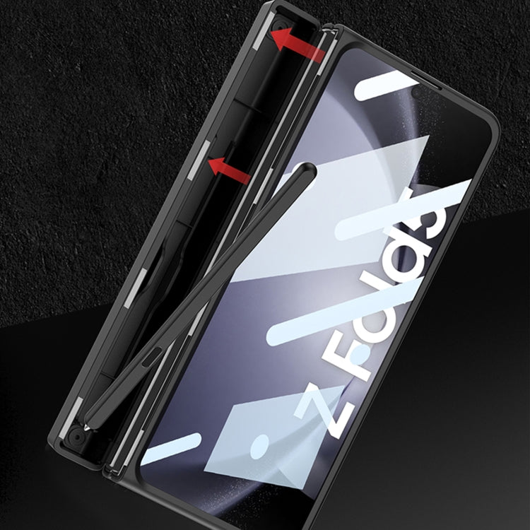 For Samsung Galaxy Z Fold5 GKK Integrated Folding Alloy Shell PC Phone Case with Pen Box, Not Included Pen(Black) - Galaxy Z Fold5 Cases by GKK | Online Shopping South Africa | PMC TechLife | Buy Now Pay Later Mobicred