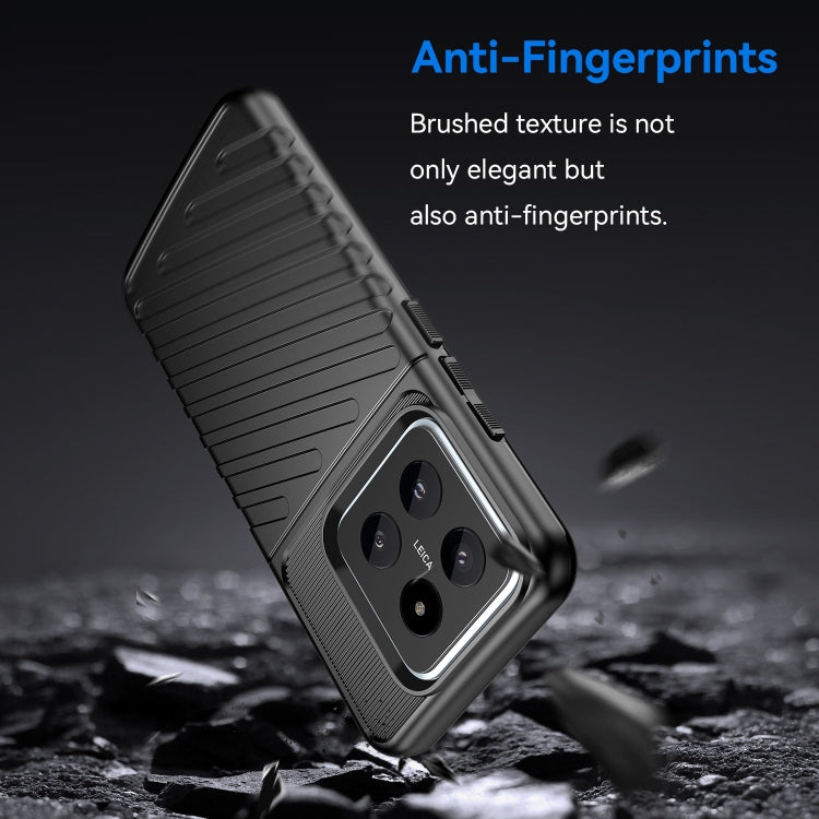 For Xiaomi 14 Thunderbolt Shockproof Soft TPU Phone Case(Black) - 14 Cases by PMC TechLife | Online Shopping South Africa | PMC TechLife | Buy Now Pay Later Mobicred