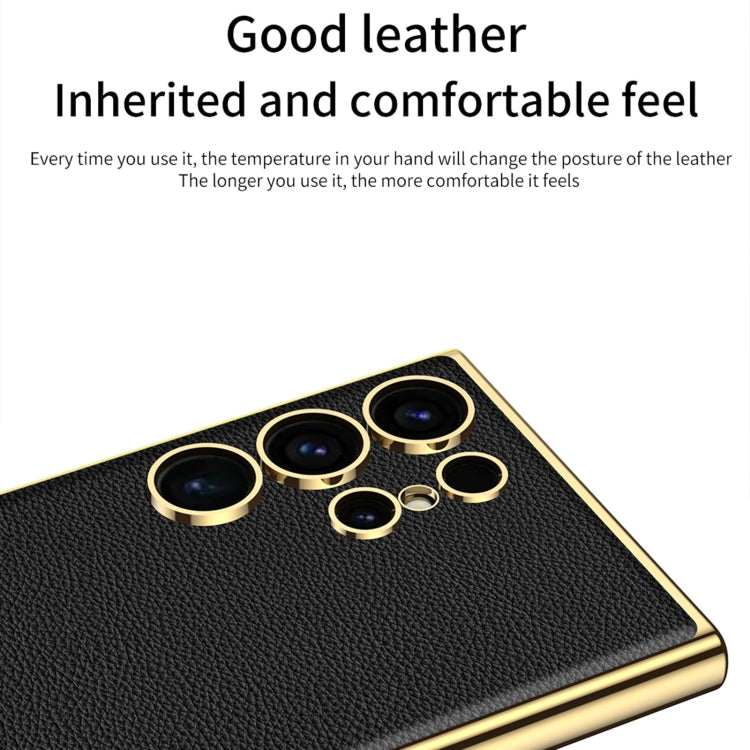 For Samsung Galaxy S24 Ultra 5G GKK Plating TPU + Leather Full Coverage Phone Case(Pink) - Galaxy S24 Ultra 5G Cases by GKK | Online Shopping South Africa | PMC TechLife | Buy Now Pay Later Mobicred