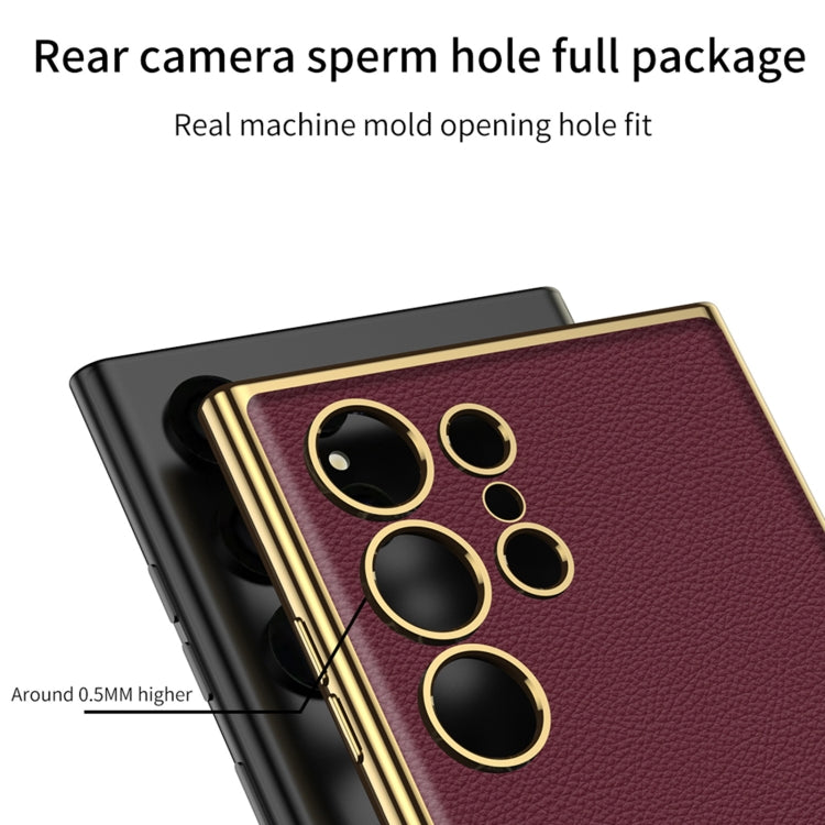 For Samsung Galaxy S24 Ultra 5G GKK Plating TPU + Leather Full Coverage Phone Case(Green) - free shipping - PMC TechLife - Order now!