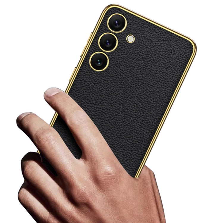 For Samsung Galaxy S24+ 5G GKK Plating TPU + Leather Full Coverage Phone Case(Green) - free shipping - PMC TechLife - Order now!
