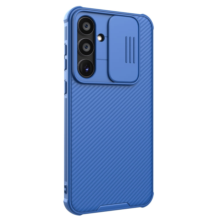 For Samsung Galaxy A55 NILLKIN Black Mirror Pro Series Camshield PC Phone Case(Blue) - Galaxy Phone Cases by NILLKIN | Online Shopping South Africa | PMC Jewellery | Buy Now Pay Later Mobicred