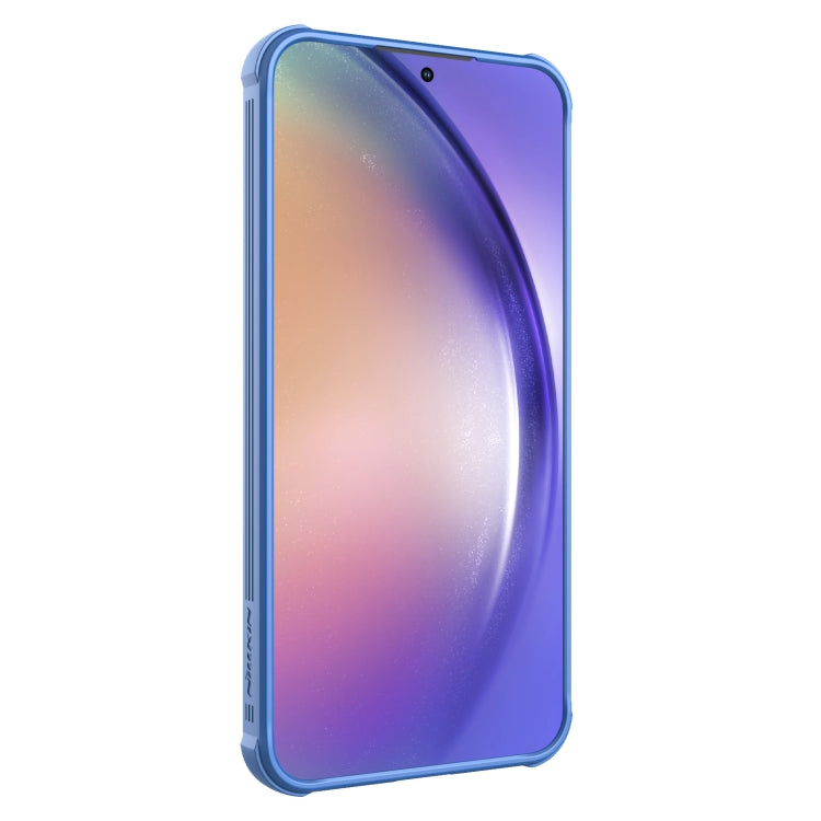 For Samsung Galaxy A55 NILLKIN Black Mirror Pro Series Camshield PC Phone Case(Blue) - Galaxy Phone Cases by NILLKIN | Online Shopping South Africa | PMC Jewellery | Buy Now Pay Later Mobicred