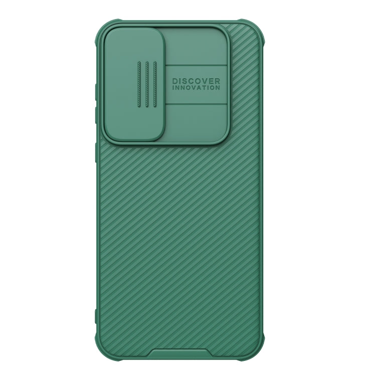 For Samsung Galaxy A55 NILLKIN Black Mirror Pro Series Camshield PC Phone Case(Green) - Galaxy Phone Cases by NILLKIN | Online Shopping South Africa | PMC Jewellery | Buy Now Pay Later Mobicred