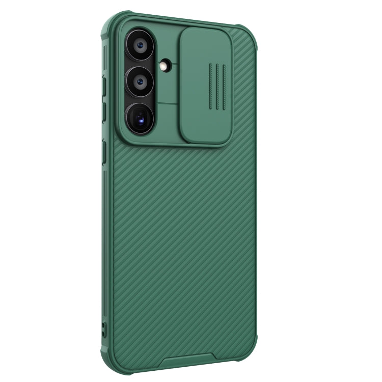 For Samsung Galaxy A55 NILLKIN Black Mirror Pro Series Camshield PC Phone Case(Green) - Galaxy Phone Cases by NILLKIN | Online Shopping South Africa | PMC Jewellery | Buy Now Pay Later Mobicred