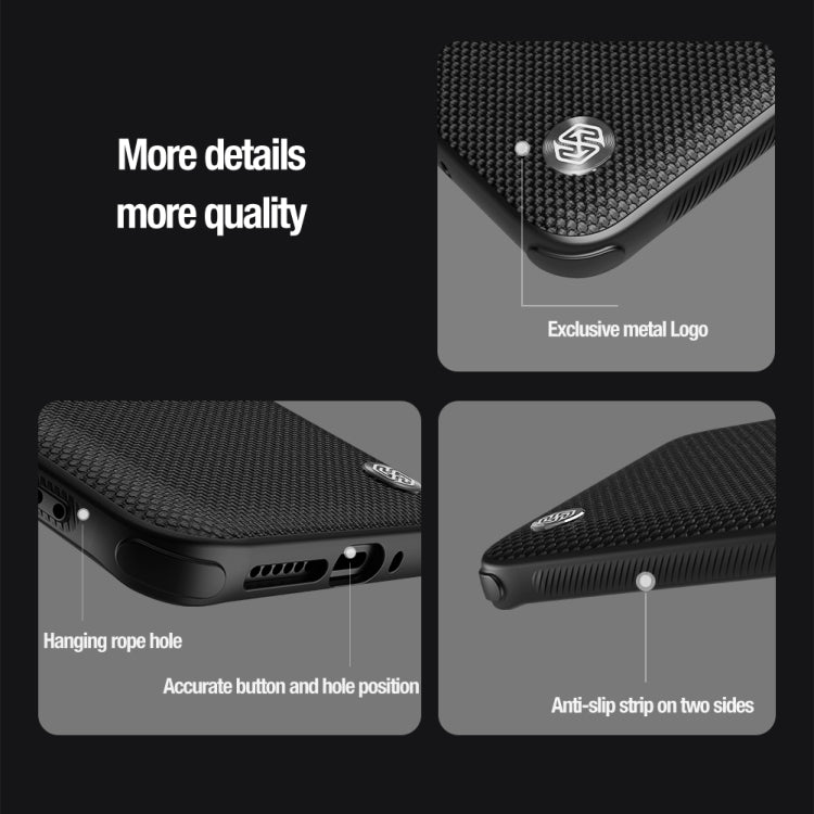 For Xiaomi 14 Ultra NILLKIN Textured Prop Magnetic Lens Protection Holder Nylon Phone Case(Black) - 14 Ultra Cases by NILLKIN | Online Shopping South Africa | PMC Jewellery