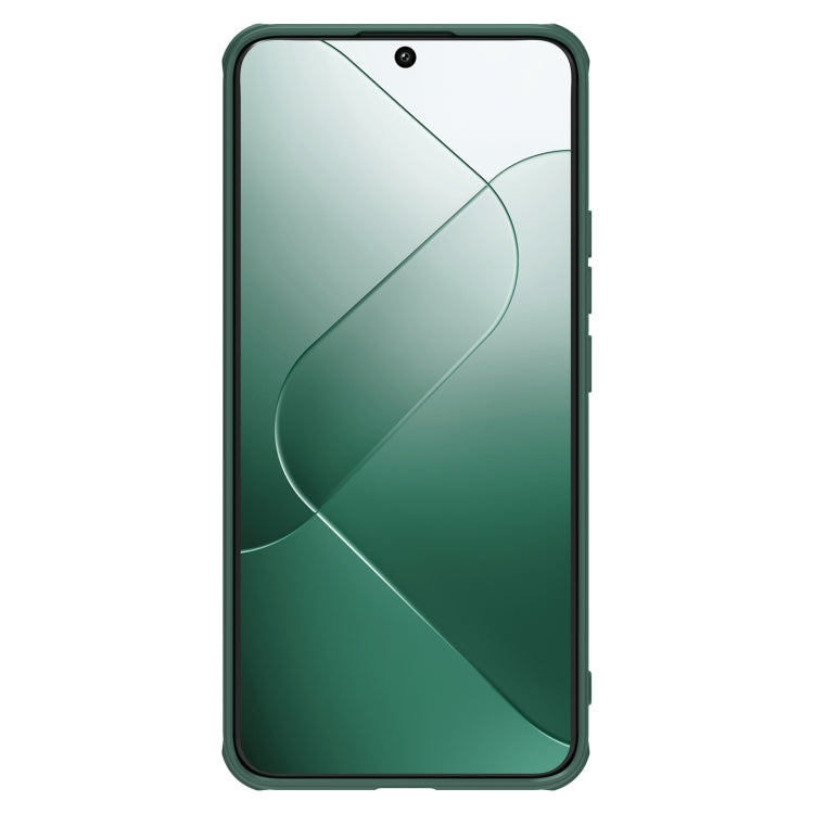 For Xiaomi 14 Pro NILLKIN Black Mirror Prop CD Texture Mirror Precise Hole Phone Case(Green) - free shipping - PMC TechLife - Order now!