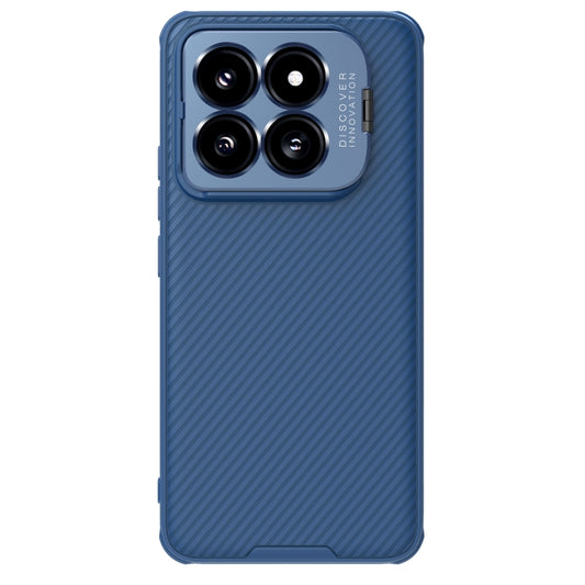 For Xiaomi 14 Pro NILLKIN Black Mirror Prop CD Texture Mirror Precise Hole Phone Case(Blue) - 14 Pro Cases by NILLKIN | Online Shopping South Africa | PMC Jewellery | Buy Now Pay Later Mobicred