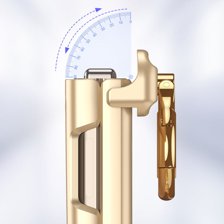 For OPPO Find N3 Flip GKK Integrated Magnetic Hinged Flip Case with Ring Holder(Gold) - OPPO Cases by GKK | Online Shopping South Africa | PMC TechLife | Buy Now Pay Later Mobicred