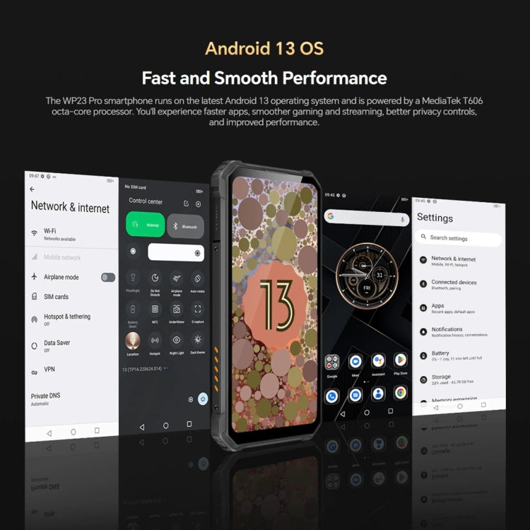 Oukitel WP23 Pro, 8GB+128GB, IP68/IP69K, 6.52 inch Unisoc T606 Octa-core, NFC, Network: 4G(Black) - OUKITEL by OUKITEL | Online Shopping South Africa | PMC Jewellery | Buy Now Pay Later Mobicred