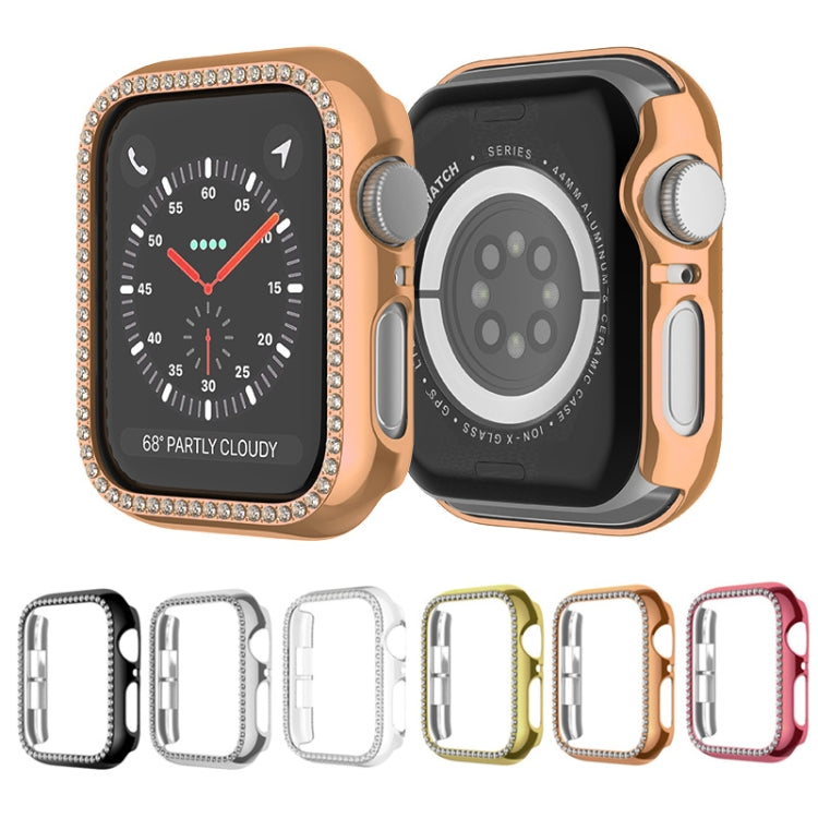For Apple Watch Series 3 / 2 / 1 42mm Plating Row Diamond Hollow PC Watch Case(Silver) - free shipping - PMC TechLife - Order now!