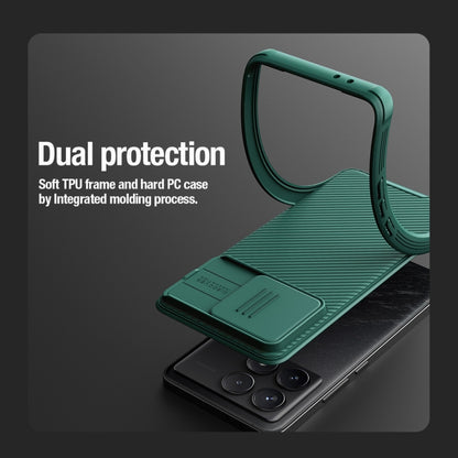 For Xiaomi Redmi K70 / K70 Pro NILLKIN CamShield Pro Magnetic PC Phone Case(Green) - K70 Cases by NILLKIN | Online Shopping South Africa | PMC Jewellery