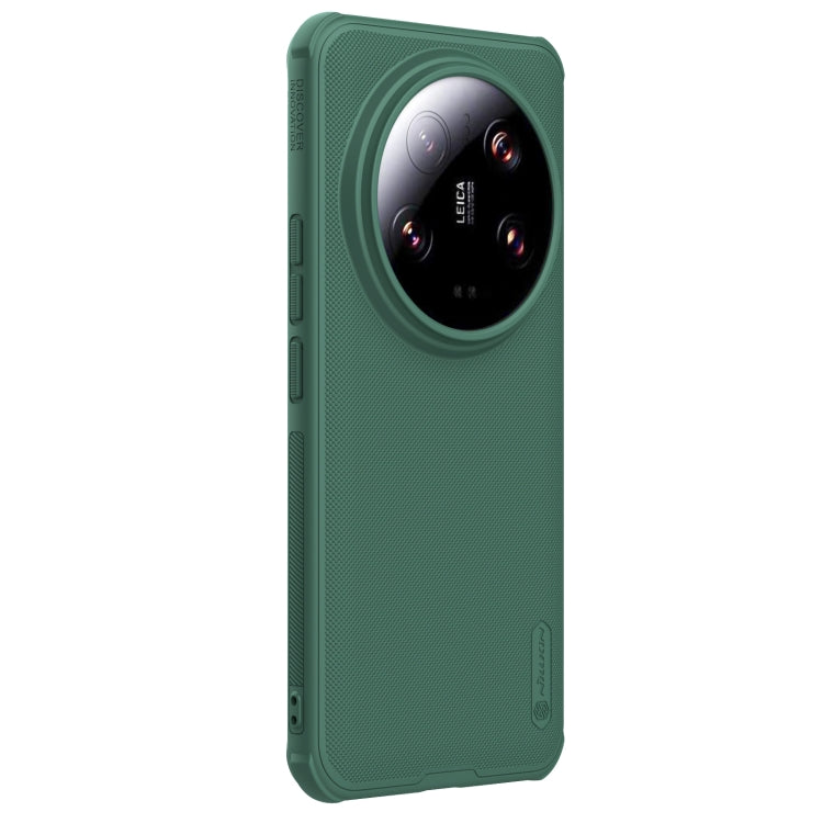 For Xiaomi 14 Ultra NILLKIN Super Frosted Shield Pro MagSafe Magnetic Phone Case(Green) - 14 Ultra Cases by NILLKIN | Online Shopping South Africa | PMC Jewellery | Buy Now Pay Later Mobicred