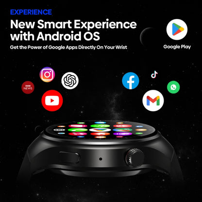 Zeblaze Thor Ultra 1.43 inch AMOLED Screen Android Smart Watch, Silicone Strap(Black) - Android Watch by Zeblaze | Online Shopping South Africa | PMC Jewellery | Buy Now Pay Later Mobicred