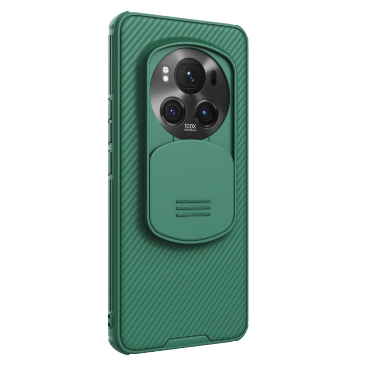 For Honor Magic6 Pro NILLKIN Black Mirror Pro Series Camshield PC Phone Case(Green) - Honor Cases by NILLKIN | Online Shopping South Africa | PMC Jewellery | Buy Now Pay Later Mobicred