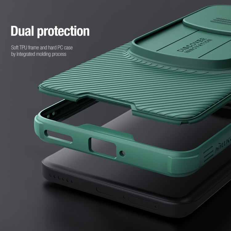 For Honor Magic6 Pro NILLKIN Black Mirror Pro Series Camshield PC Phone Case(Green) - Honor Cases by NILLKIN | Online Shopping South Africa | PMC Jewellery | Buy Now Pay Later Mobicred