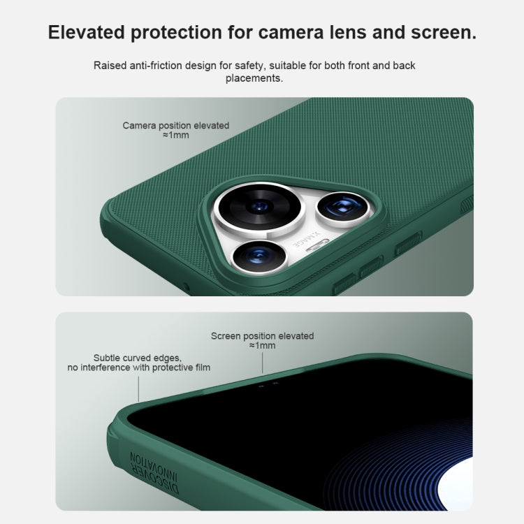 For Huawei Pura 70 Pro / 70 Pro+ NILLKIN Frosted Shield Pro PC + TPU Phone Case(Green) - Huawei Cases by NILLKIN | Online Shopping South Africa | PMC Jewellery | Buy Now Pay Later Mobicred