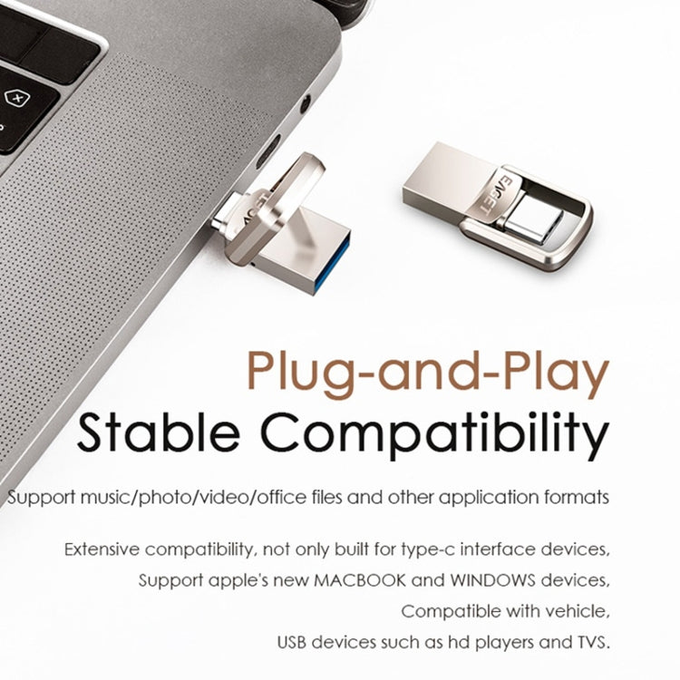EAGET 128G USB 3.1 + Type-C / USB-C  Interface Metal Twister Flash U Disk, with Micro USB OTG Adapter - free shipping - PMC TechLife - Order now!