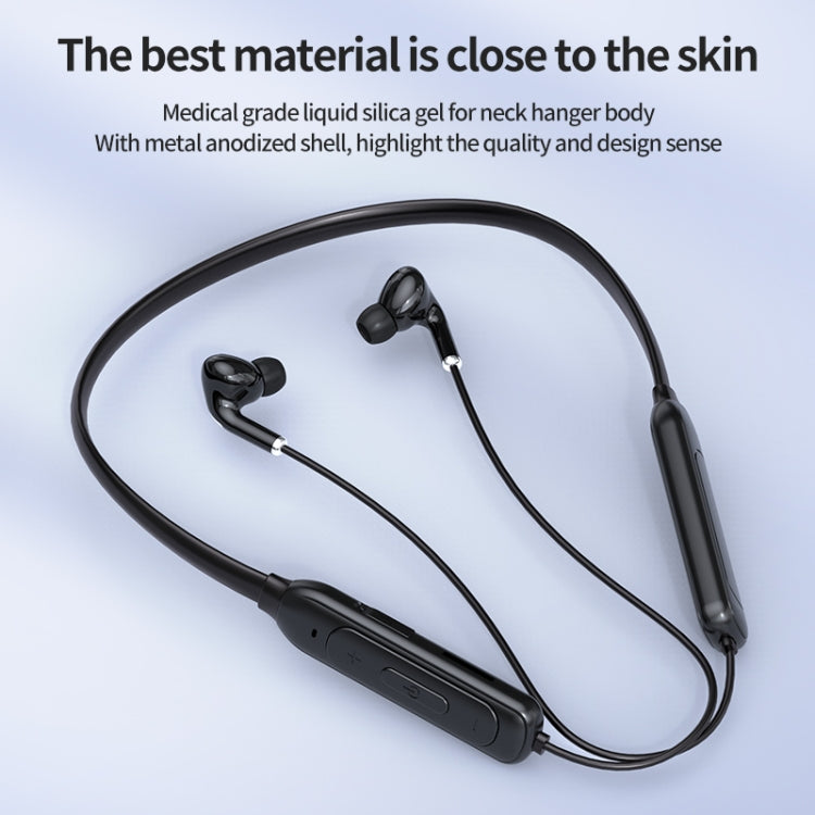 M60 8D Surround Sound Wireless Neck-mounted 5.1 Bluetooth Earphone Support TF Card MP3 Mode(Black) - Neck-mounted Earphone by PMC TechLife | Online Shopping South Africa | PMC TechLife