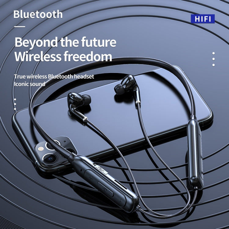 M60 8D Surround Sound Wireless Neck-mounted 5.1 Bluetooth Earphone Support TF Card MP3 Mode(Black) - Neck-mounted Earphone by PMC TechLife | Online Shopping South Africa | PMC TechLife