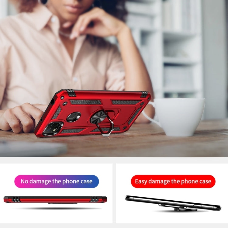 For Xiaomi Redmi 9C Shockproof TPU + PC Protective Case with 360 Degree Rotating Holder(Black) - Xiaomi Cases by PMC TechLife | Online Shopping South Africa | PMC TechLife | Buy Now Pay Later Mobicred