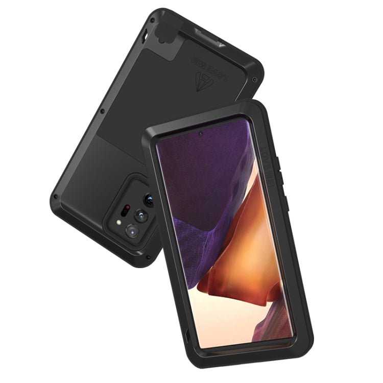 For Samsung Galaxy Note 20 Ultra LOVE MEI Metal Shockproof Waterproof Dustproof Protective Case without Glass(Red) - free shipping - PMC TechLife - Order now!