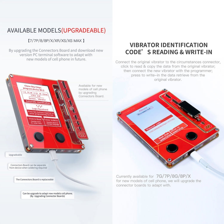 Chip Programmer LCD Screen True Tone Repair Programmer for iPhone 7 / 8 / XR /XS / XS Max Data Transfer - free shipping - PMC TechLife - Order now!