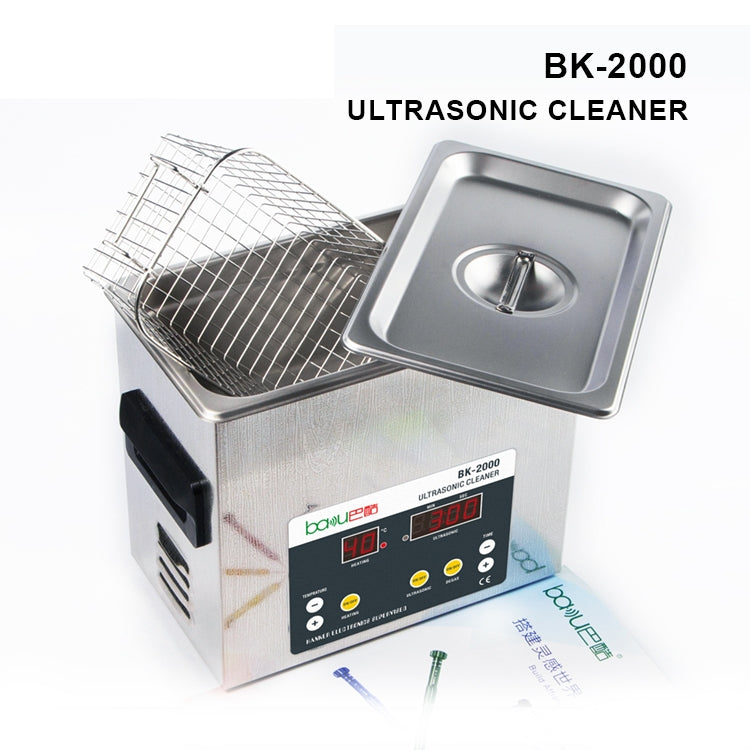 BAKU BK-2000 120W 3.36L LCD Display Heating Ultrasonic Cleaner with Basket, AC 110V, US Plug - Ultrasonic Cleaner by BAKU | Online Shopping South Africa | PMC Jewellery | Buy Now Pay Later Mobicred