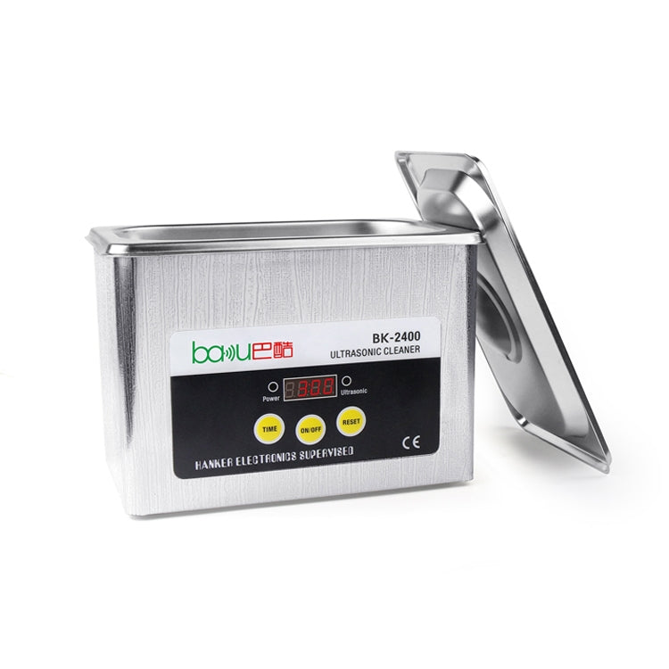 BAKU BK-2400 35W 0.8L LCD Display Ultrasonic Cleaner, AC 220V - Ultrasonic Cleaner by BAKU | Online Shopping South Africa | PMC Jewellery | Buy Now Pay Later Mobicred