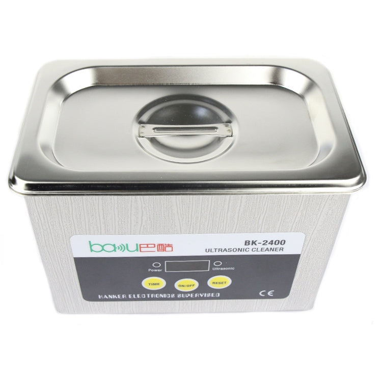 BAKU BK-2400 35W 0.8L LCD Display Ultrasonic Cleaner, AC 220V - Ultrasonic Cleaner by BAKU | Online Shopping South Africa | PMC Jewellery | Buy Now Pay Later Mobicred