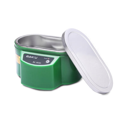 BAKU BK-9030 30W 0.8L LCD Display Ultrasonic Cleaner, AC 220V, EU Plug(Green) - Ultrasonic Cleaner by BAKU | Online Shopping South Africa | PMC Jewellery | Buy Now Pay Later Mobicred