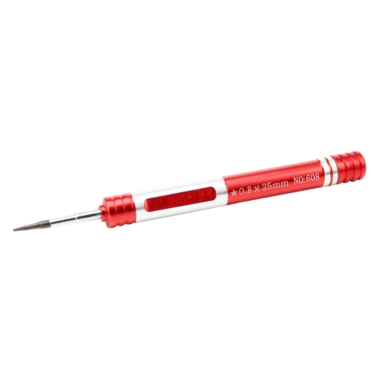 608-0.8 Pentalobe 0.8 Screwdriver for iPhone Charging Port Screws(Red) - Screwdriver by JIAFA | Online Shopping South Africa | PMC Jewellery