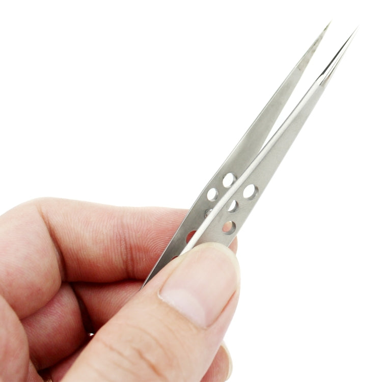 JIAFA JF-601 High-strength Straight Tip Tweezers(Silver) - Tweezers by JIAFA | Online Shopping South Africa | PMC TechLife | Buy Now Pay Later Mobicred