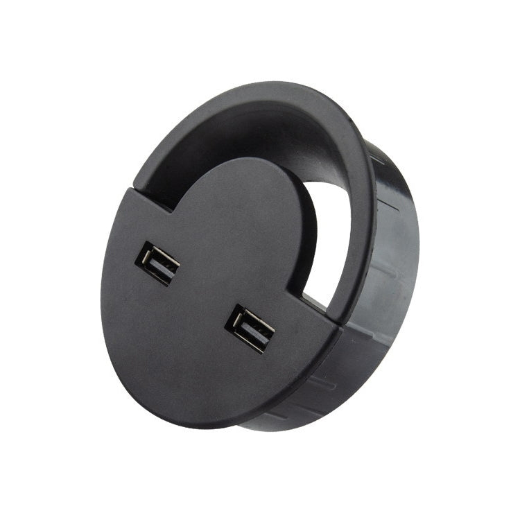 60mm Desktop Outlet USB Cable Wire Hole Cover Round Winder Holder - Cable Organizer by PMC TechLife | Online Shopping South Africa | PMC TechLife