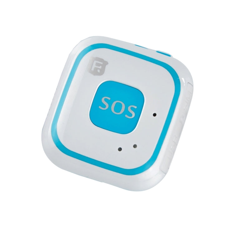REACHFAR V28 Necklace Style GSM Mini LBS WiFi AGPS Tracker SOS Communicator(Blue) - free shipping - PMC TechLife - Order now!