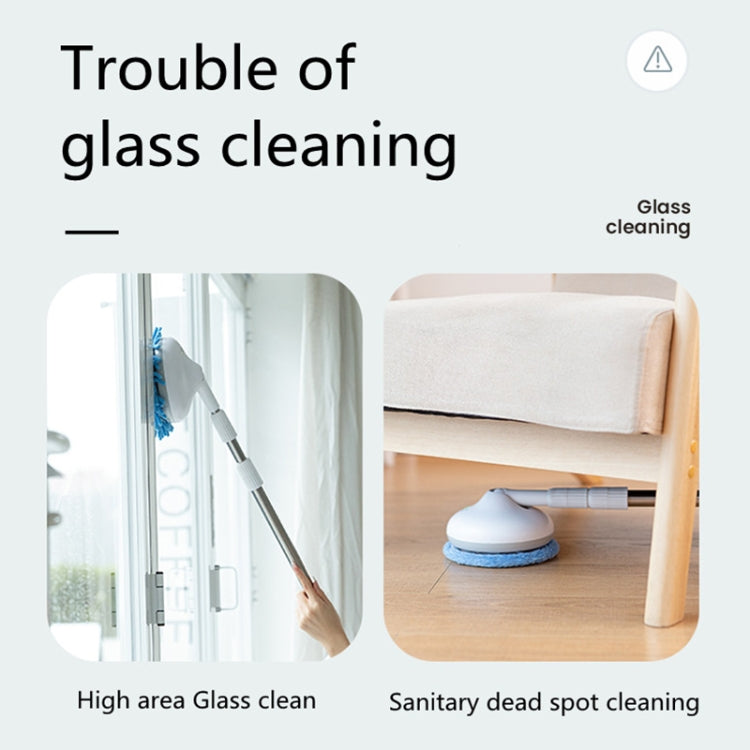 Wireless Electric Intelligent Telescopic Glass Wipe Window Cleaner (White) - Handheld Cleaner & Mops by PMC Jewellery | Online Shopping South Africa | PMC Jewellery | Buy Now Pay Later Mobicred