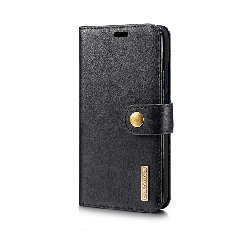 Crazy Horse Texture Flip Detachable Magnetic Leather Case for Huawei P20 Pro, with Holder & Card Slots & Wallet(Black) - Huawei Cases by DG.MING | Online Shopping South Africa | PMC Jewellery | Buy Now Pay Later Mobicred